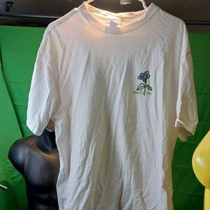 H&M horti coll grow togheter M tee t-shirt whtie short sleeves flower